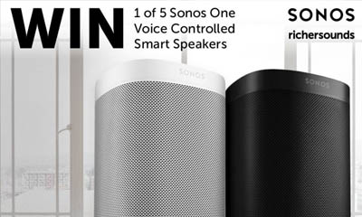 Win a Sonos Voice Controlled Smart Speaker