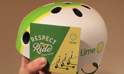 Free Lime Bicycle Helmet