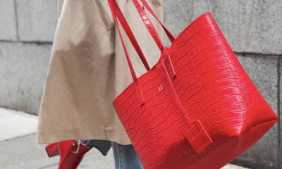 Win a Red Matte Croc Large Tote Bag