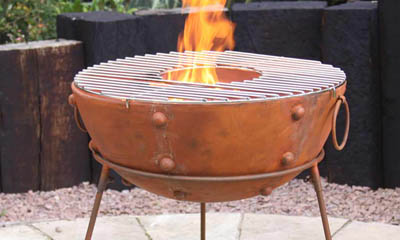 Win a Rustic Steel Fire Bowl and Poker