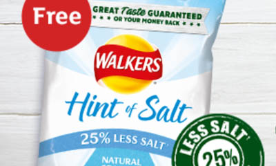 Free Walkers Hint of Salt Crisps