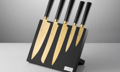 Win 1 of 4 Titan Gold Knife Blocks