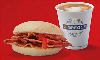 Free Greggs Coffee & Breakfast Roll