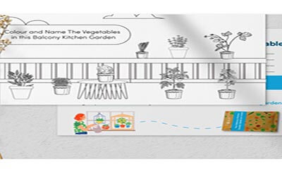Free Vegetables Postcard For Kids