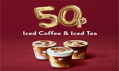 50p Costa Iced Coffees & Teas