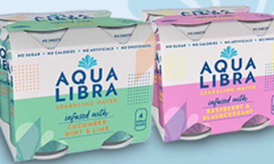 Free 4-pack of Aqua Libra Fizzy Drinks