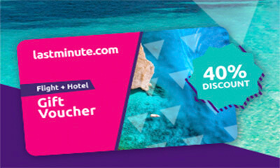 40% Off Flight & Hotel Gift Vouchers