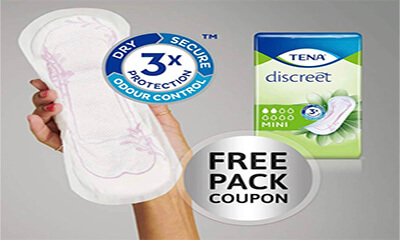 Free Pack of TENA Discreet Pads