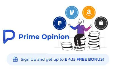 Earn up to £4 per Survey + £4 Free Bonus