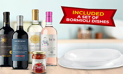 10 Bottles + 4 Specialities + Set of 12 Bormioli plates ONLY £ 59.99