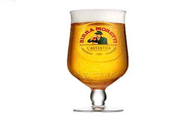 Free Birra Moretti Beer Pints