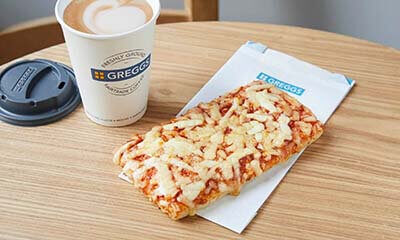 Free Greggs Pizza & Hot Drink
