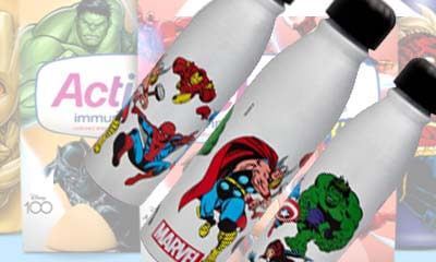 Free Marvel Water Bottles from Actimel