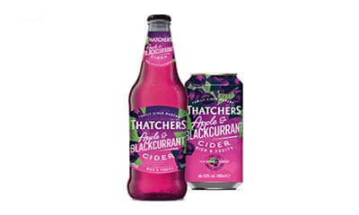 Free Thatchers Apple & Blackcurrant Cider Bottle