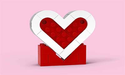 Free Lego Valentine’s Heart