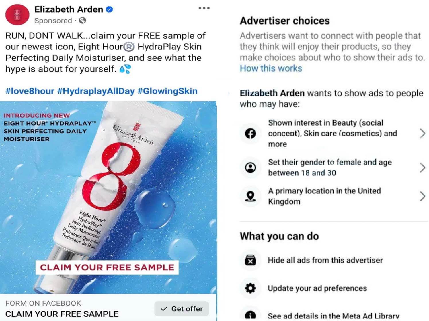Elizabeth-Arden Free Elizabeth Arden Moisturiser
