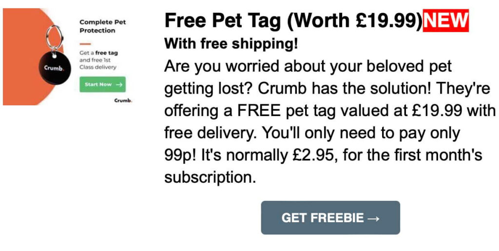 Free-Pet-Tag-1024x515 Little Freddie Free Sample