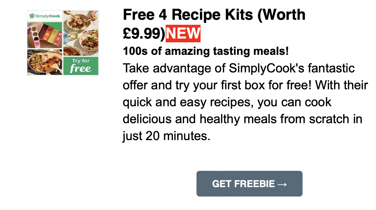 SimplyCook Little Freddie Free Sample