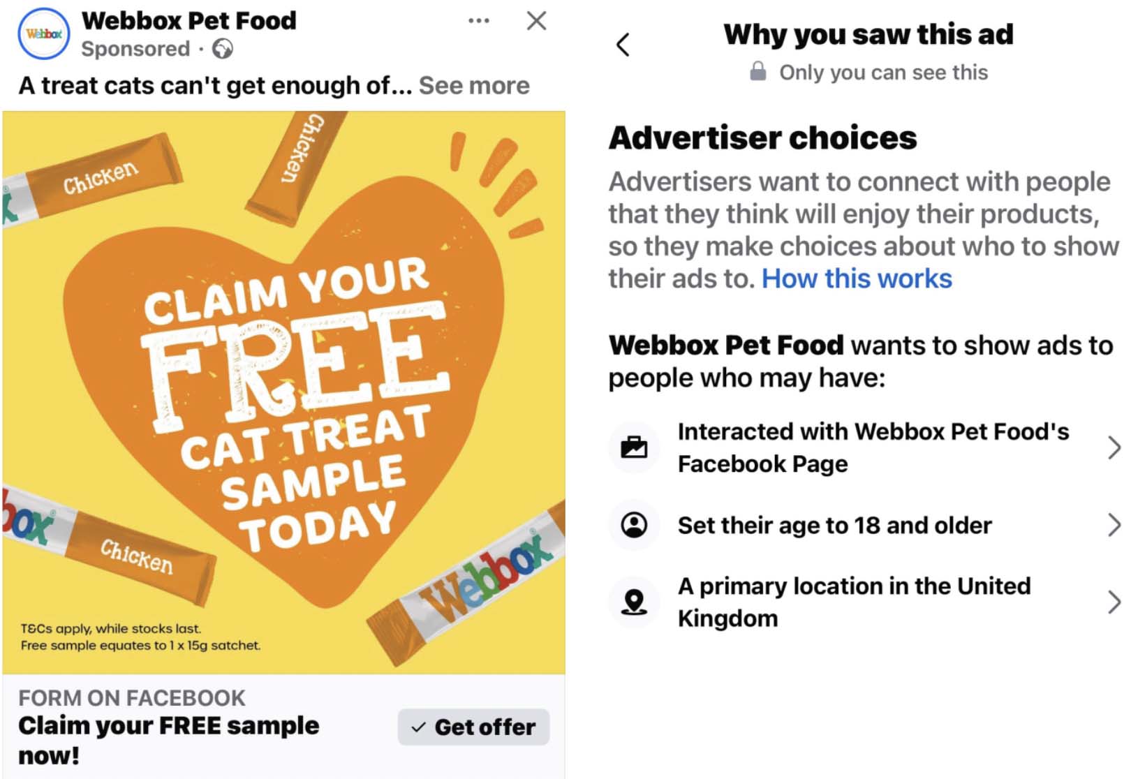 Webbox Free Webbox Cat Food