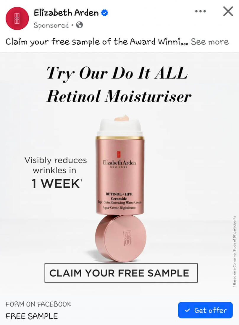 Free-Elizabeth-Arden-Cream-Sample Free Elizabeth Arden Water Cream