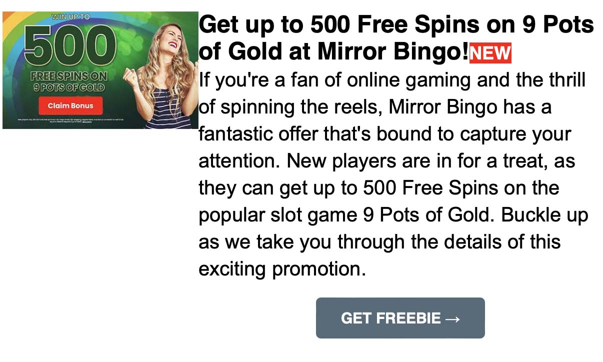 Free-Offer-10 Free £40 Bingo Bonus at Mecca