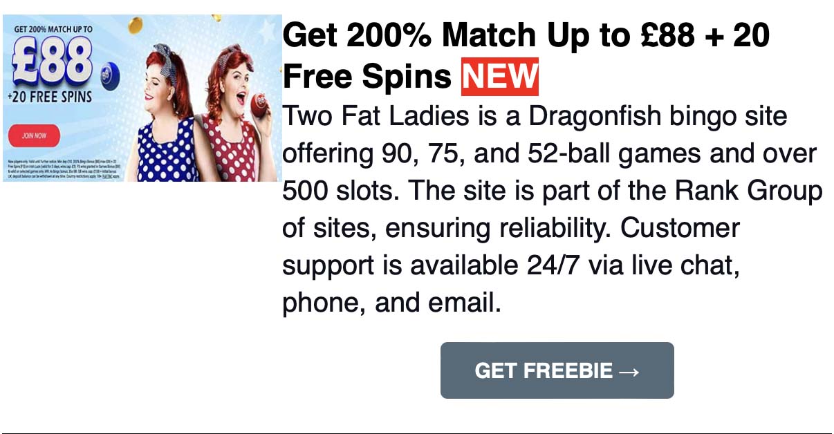 Free-Offer-13 Free £40 Bingo Bonus at Mecca