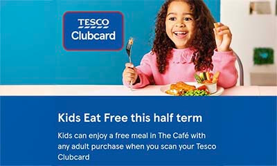 Kids Eat Free This Half Term at Tesco Cafés