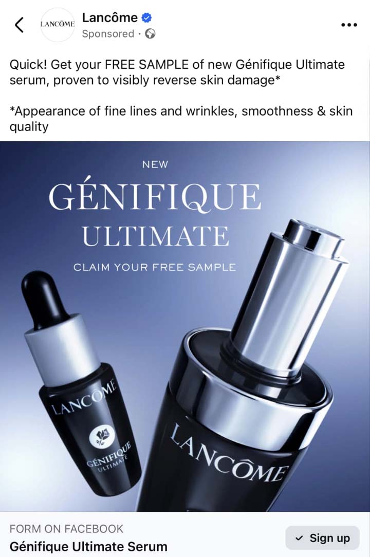 Free-Lancome-Samples Lancome Genifique Serum Free Samples