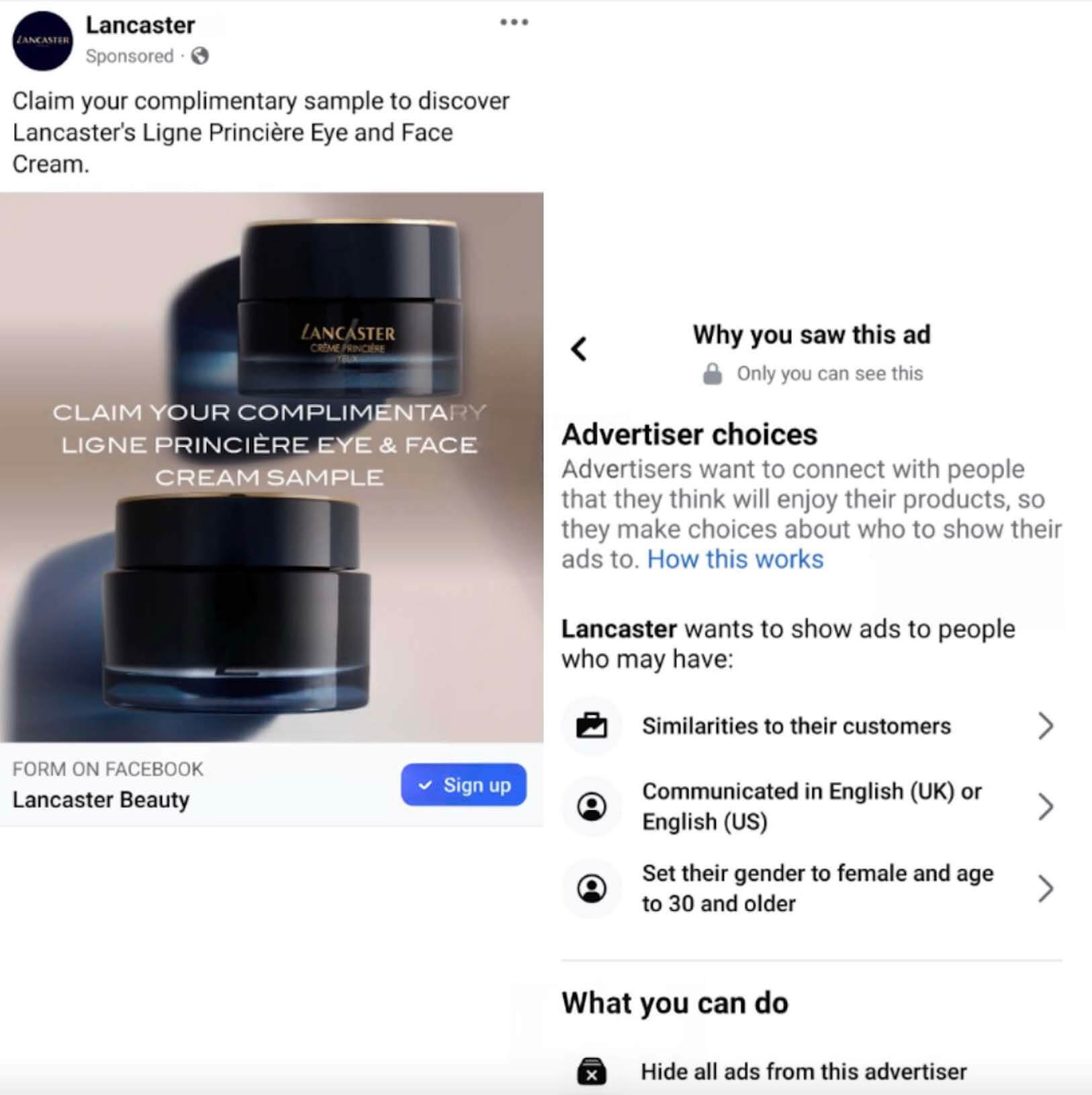 Free-Lancaster-Face-Eye-Cream-Samples Free Lancaster Face & Eye Cream Samples