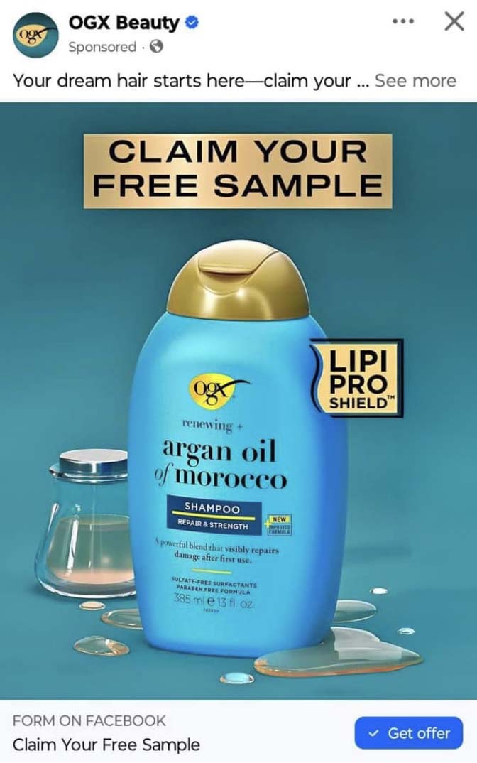 Free-OGX-Beauty-Argan-Oil-of-Morocco-Shampoo Free OGX Beauty Argan Oil of Morocco Shampoo