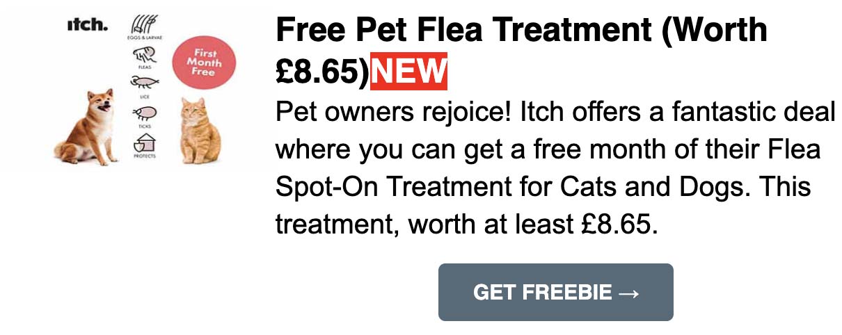 Free-Pet-Flea-Treatment KitKat Sharing Bar Free