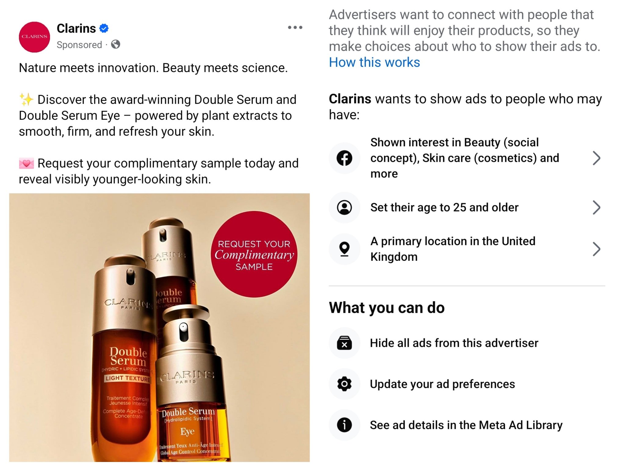 clarins Free Clarins Double Serum & Double Serum Eye