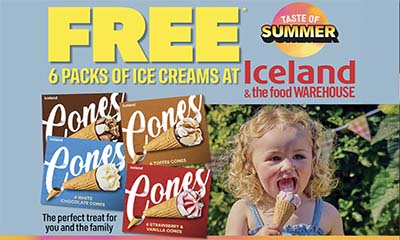 Get a Free 6-Pack of Ice Cream Cones at Iceland