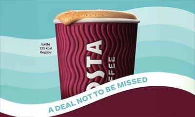 £1 Costa Coffee from Costa Express at One Stop Stores