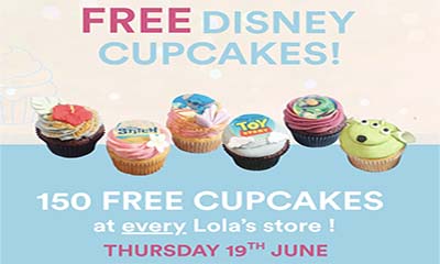 Free Disney Cupcakes at Lola’s – One Day Only!