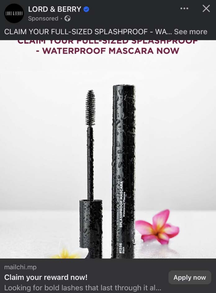 Free-Lord-and-Berry-Waterproof-Mascara Free Lord and Berry Waterproof Mascara