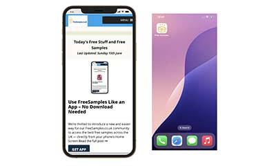 Use FreeSamples Like an App – No Download Needed