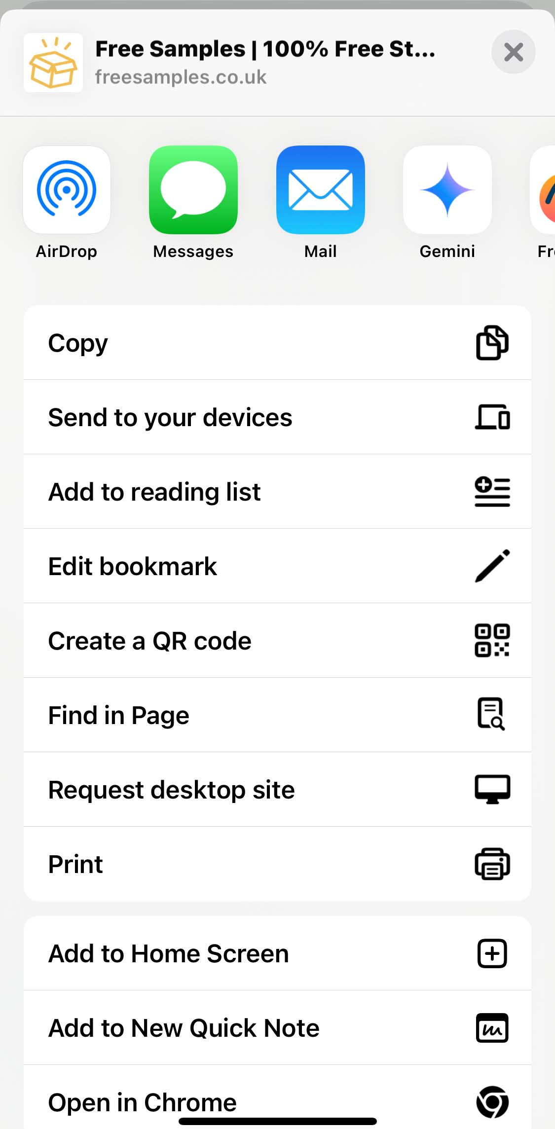 freesamples-iphone-setup 📱 Use FreeSamples.co.uk Like an App!