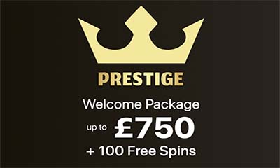 Welcome Package up to £750 + 100 Free Spins