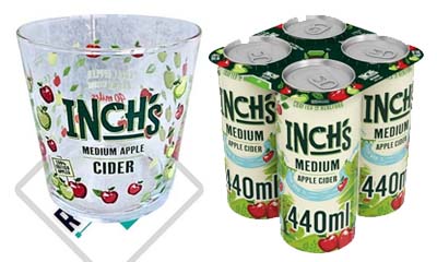 Free Inch’s Cider Galssware and Cider Cans
