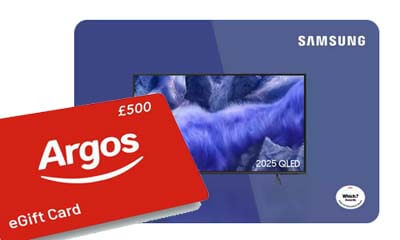 Free £500 Argos Voucher for Samsung Products