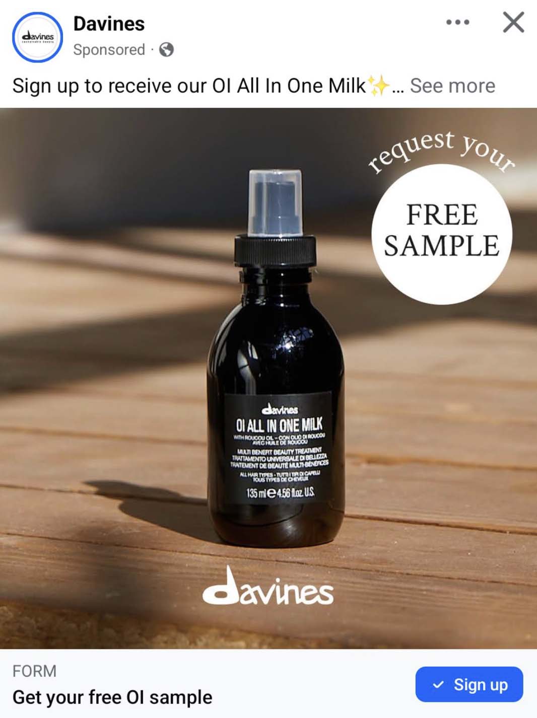 How-To-Claim-Free-Davines-Oi-All-In-One-Milk How To Claim Free Davines Oi All In One Milk