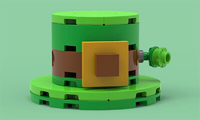 Free LEGO St Patrick's Day Hat