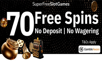 70 Free Spins – No Deposit & No Wagering