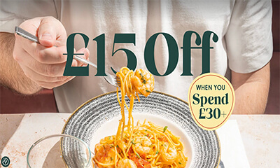 Free £15 Off £30 Discount at Bella Italia
