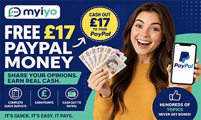 Free £17 PayPal Money