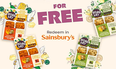 Free Higgidy Savoury Scone Bites (Up to £3.50 Cashback)