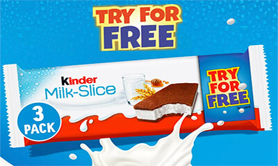 Free Kinder Milk Slice