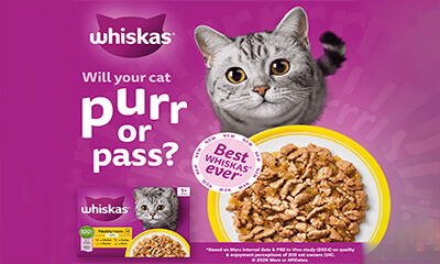 Free Whiskas Cat Food Cashback + Win £1,000