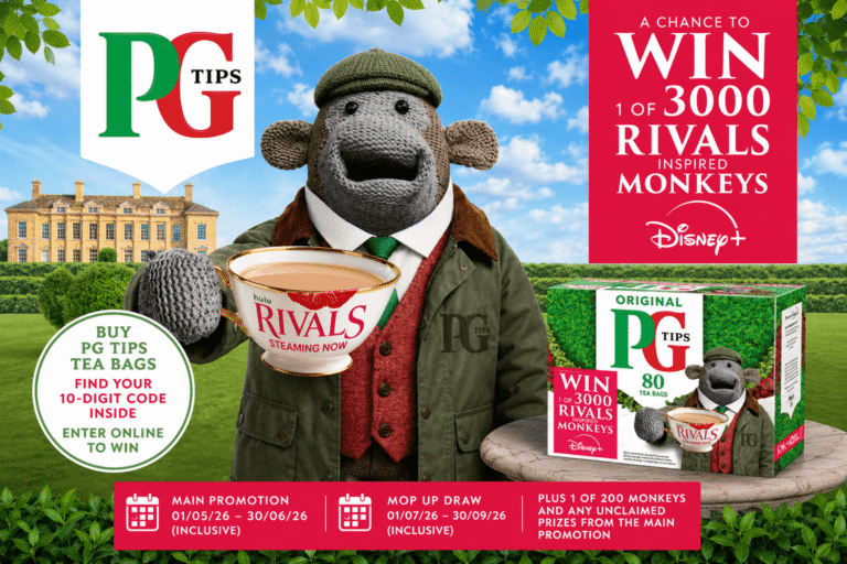 Win 1 of 3000 PG Tips Monkeys
